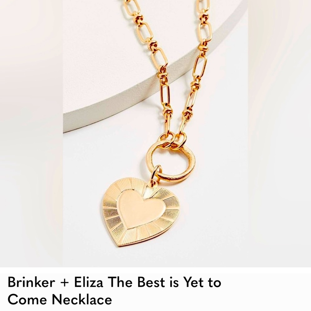 Brinker + Eliza The Best Is Yet To Come gold necklace.